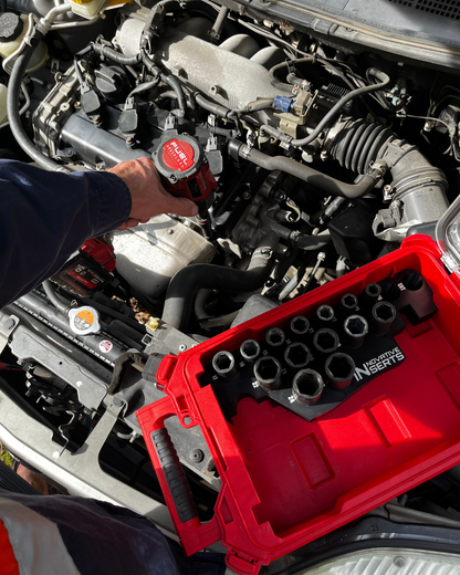 - M18 Mid-Torque Impact Wrench Packout™ Insert for Tool, Deep Impact Sockets & 5Ah Battery